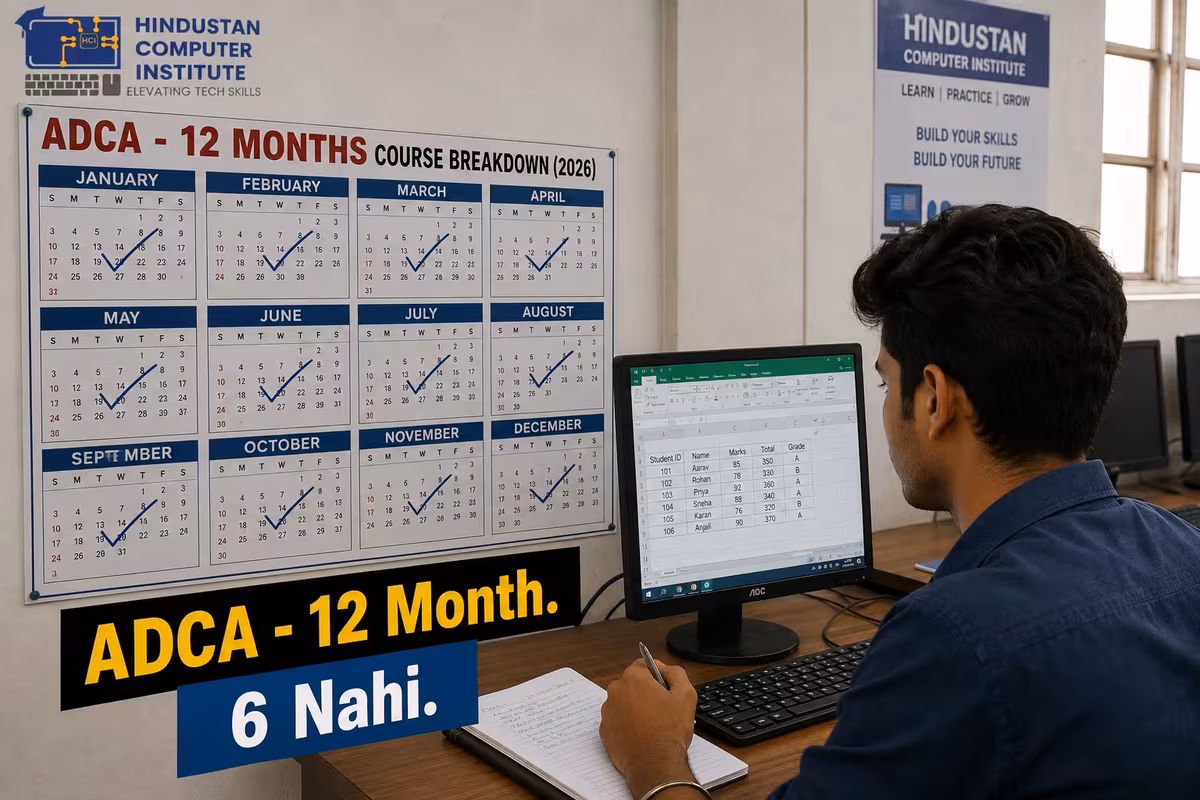 ADCA Course Duration: Kitne Month Ka Hota Hai? (2026 Guide)