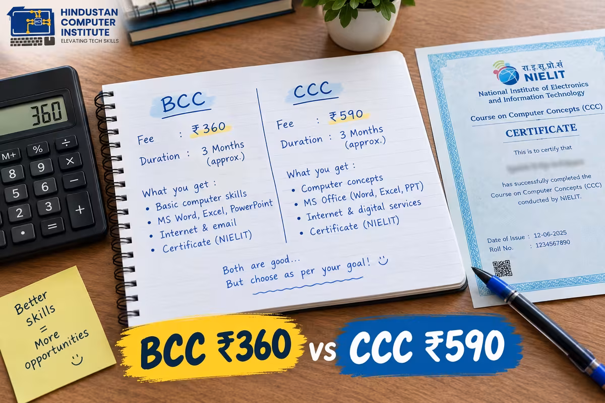 BCC Course Fees and Duration 2026: Is It Worth It Over CCC?