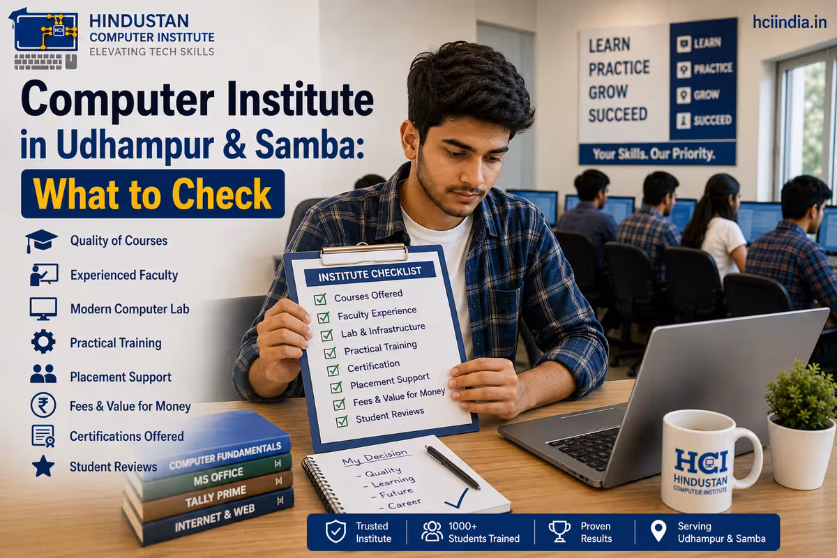 Computer Institute in Udhampur & Samba: What to Check Before Joining