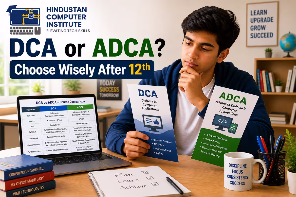 DCA vs ADCA: Which Computer Course Is Right After 12th? (2026)