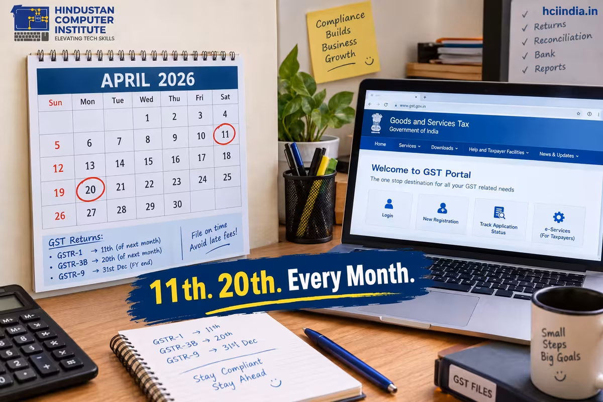 GST Return Due Date Calendar 2026–27 (GSTR-1, 3B, 9)