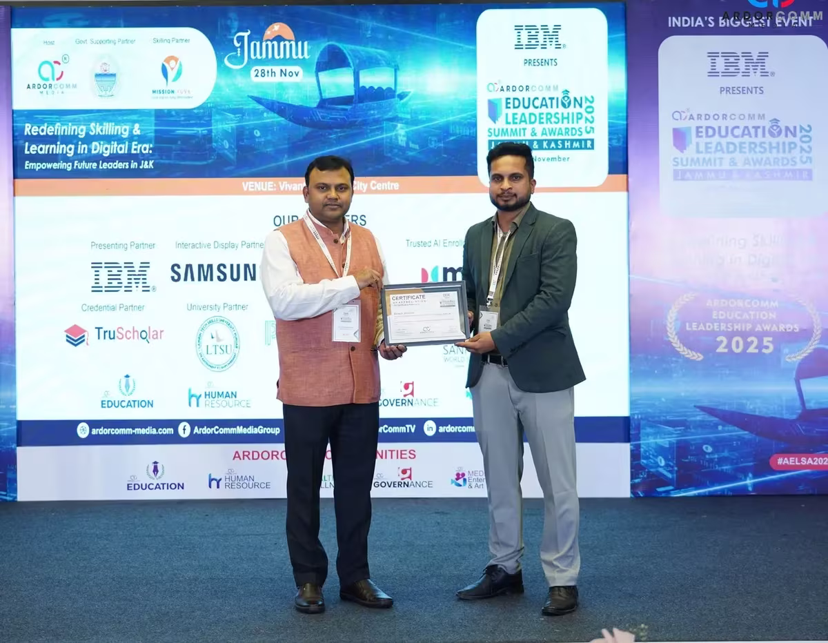 Hindustan Computer Institute Honored at AELSA J&K