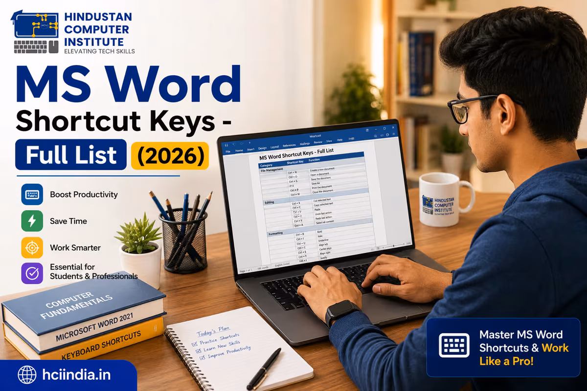 MS Word Shortcut Keys: Full A–Z List (2026)