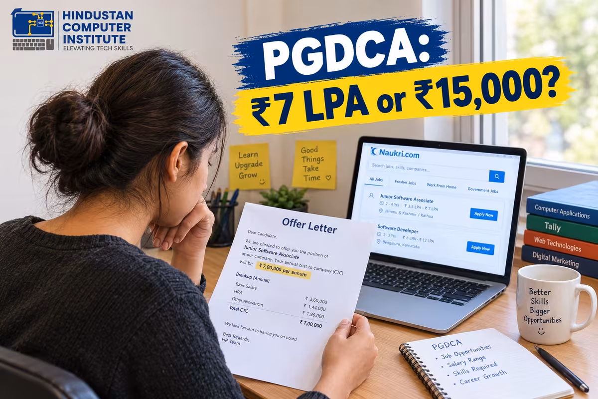 PGDCA Salary Per Month 2026: Fresher to Experienced