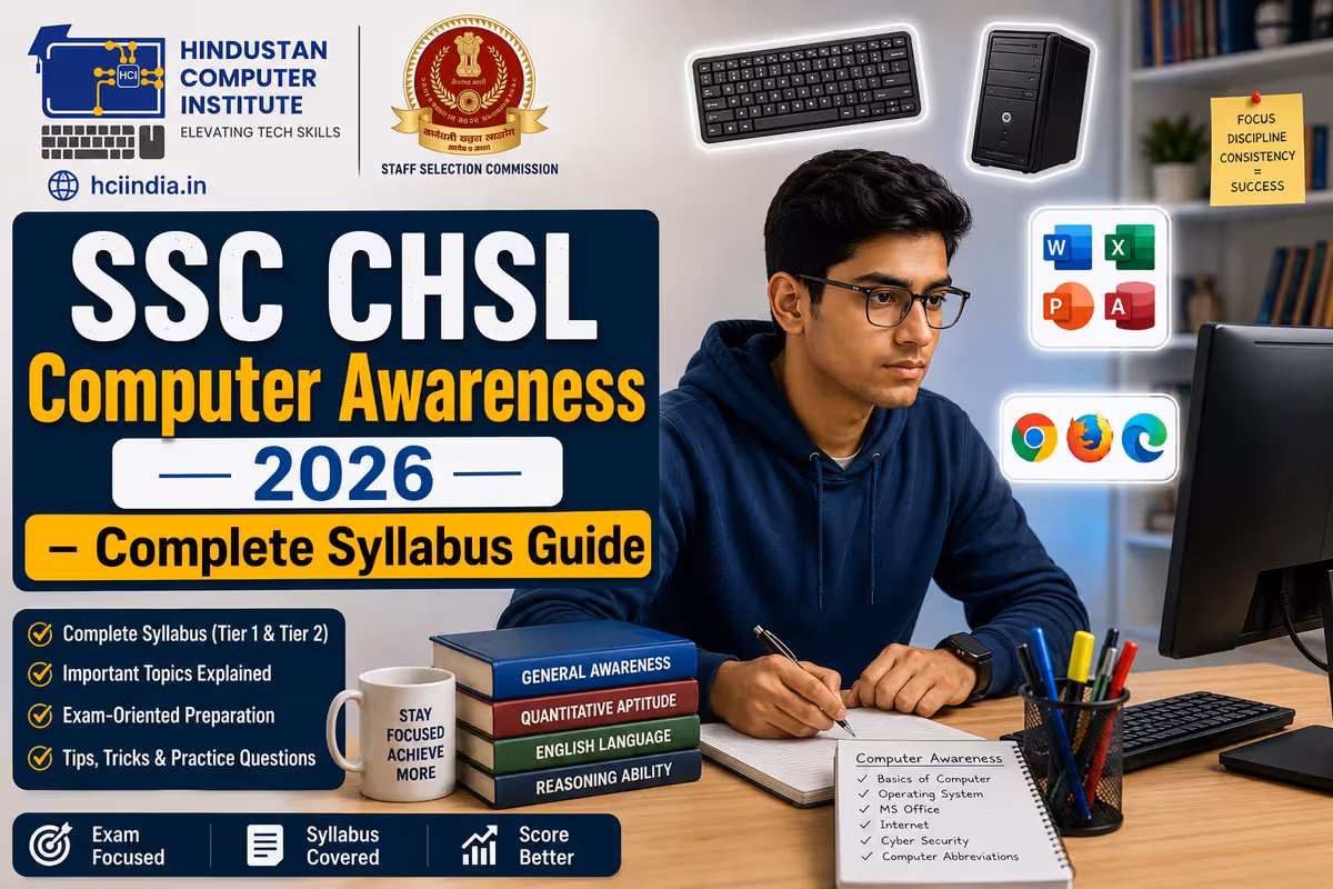 SSC CHSL Computer Awareness Syllabus & Topics 2026 (Tier 1 & 2)