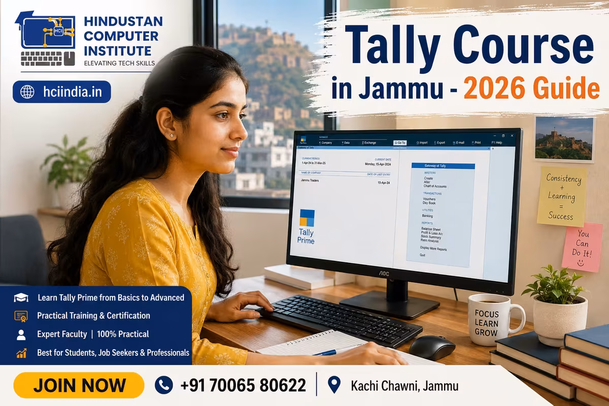 Tally Course in Jammu: Fees, Duration & Placement (2026)