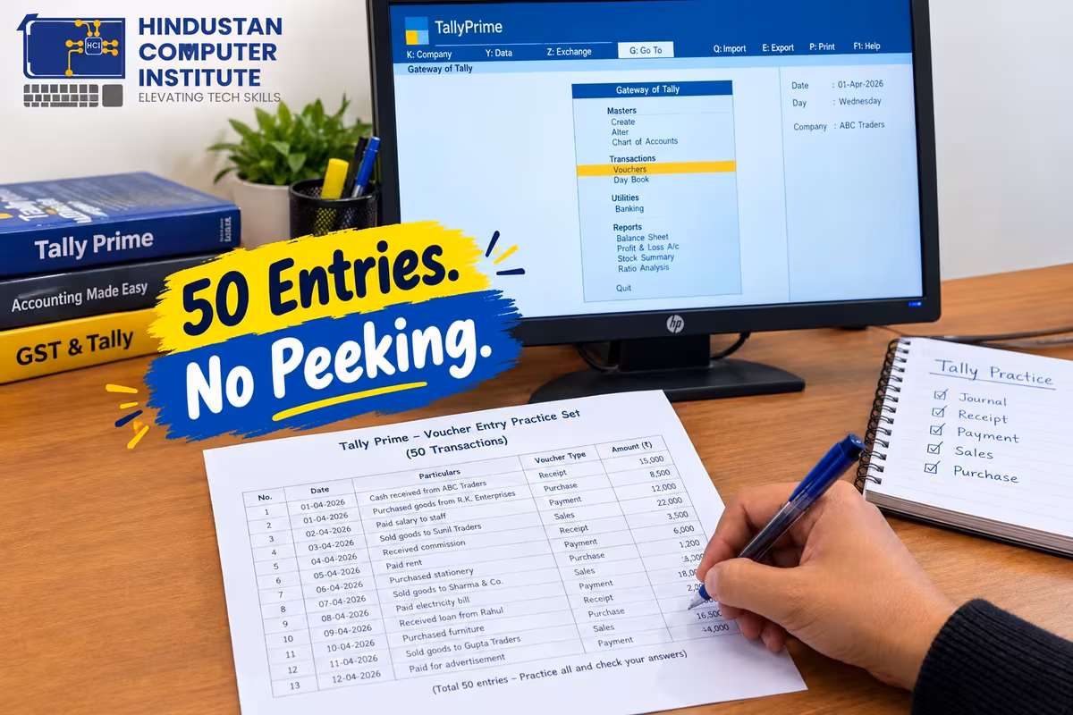 Tally Practice Set 2026: 50 Entries with Answers (Free PDF)